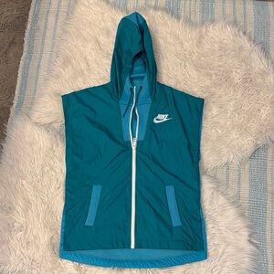 Women’s Nike green/teal Blue Hooded Vest